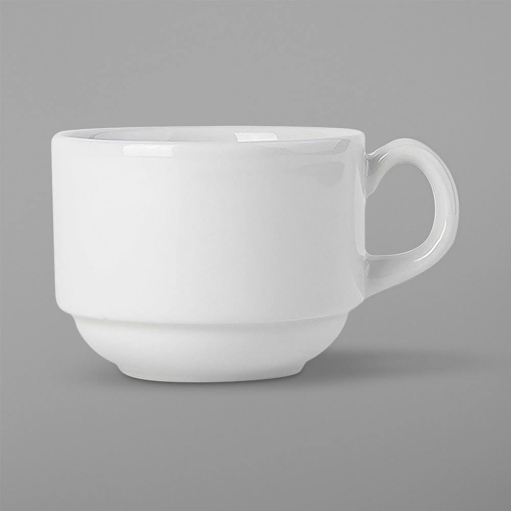 8 oz. Bright White Stackable China Cup H688850