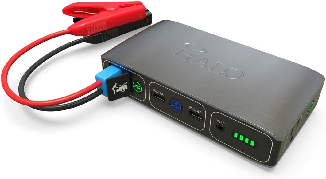 58830 mWh Portable Car Jump Starter with AC Outlet and Car Charger B8138