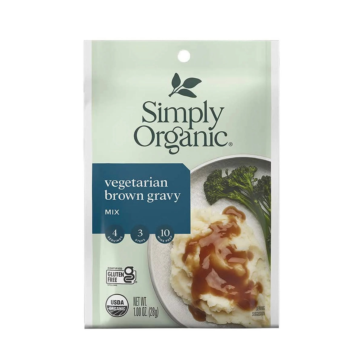 Organic Vegetarian Brown Gravy Mix 1 oz Pack of 12 X312