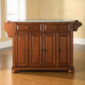 Cherry Granite Top Kitchen Island X483