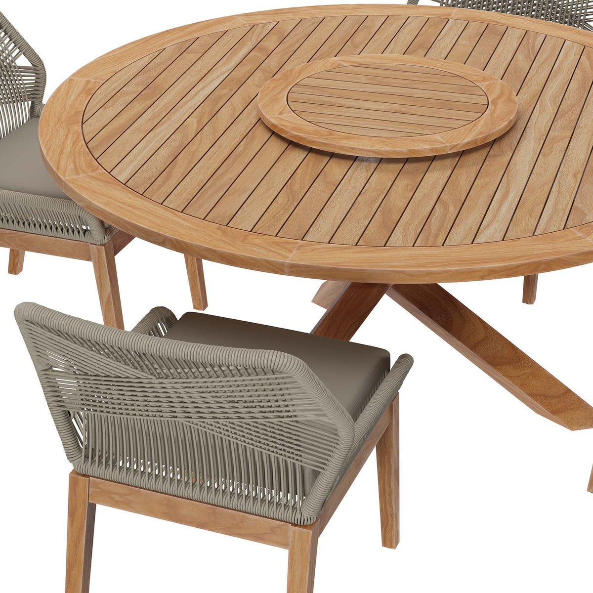 5-Piece Teak Wood Outdoor Dining Set M372