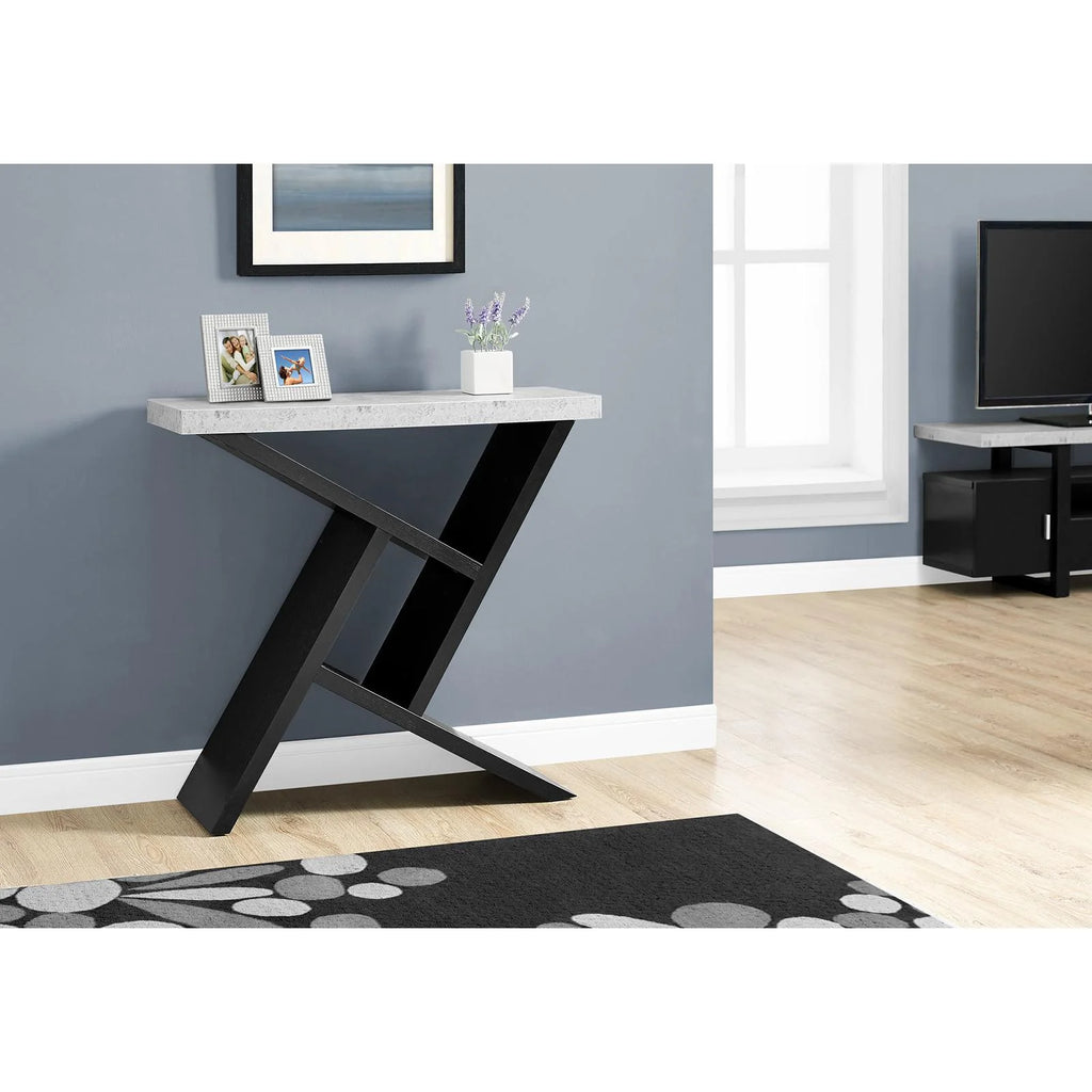 Grey And Black Laminate Accent Table D130972