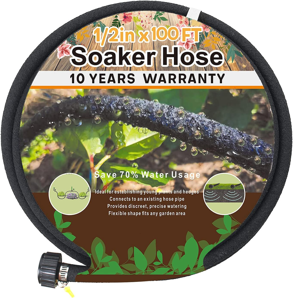 1/2’’ Soaker Hose 100 Ft Pack of 2 J61997