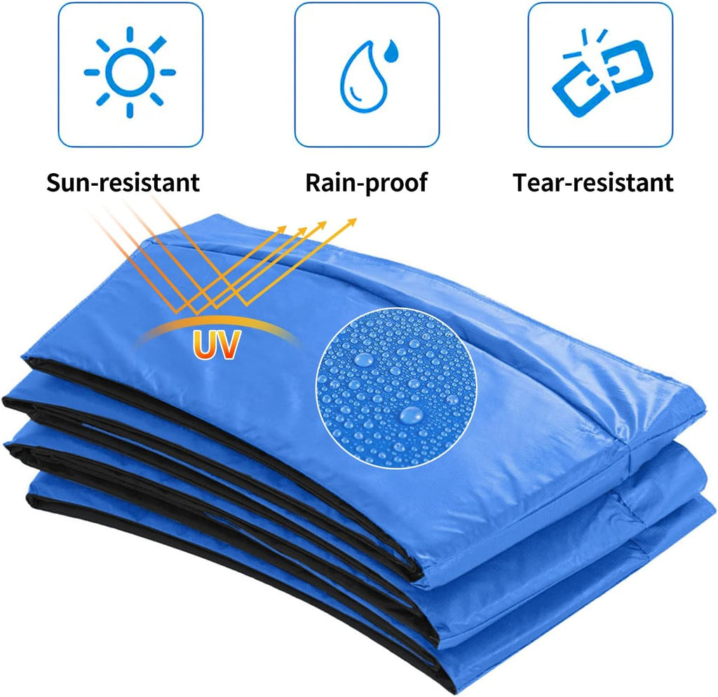 12FT Blue Trampoline Frame Pad Safety Spring Cover L880462