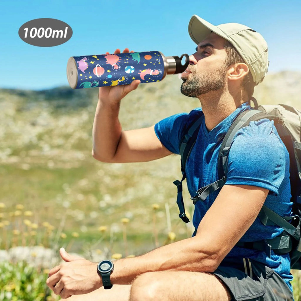 Stainless Steel Insulated Water Bottle with Straw Lid Q85942