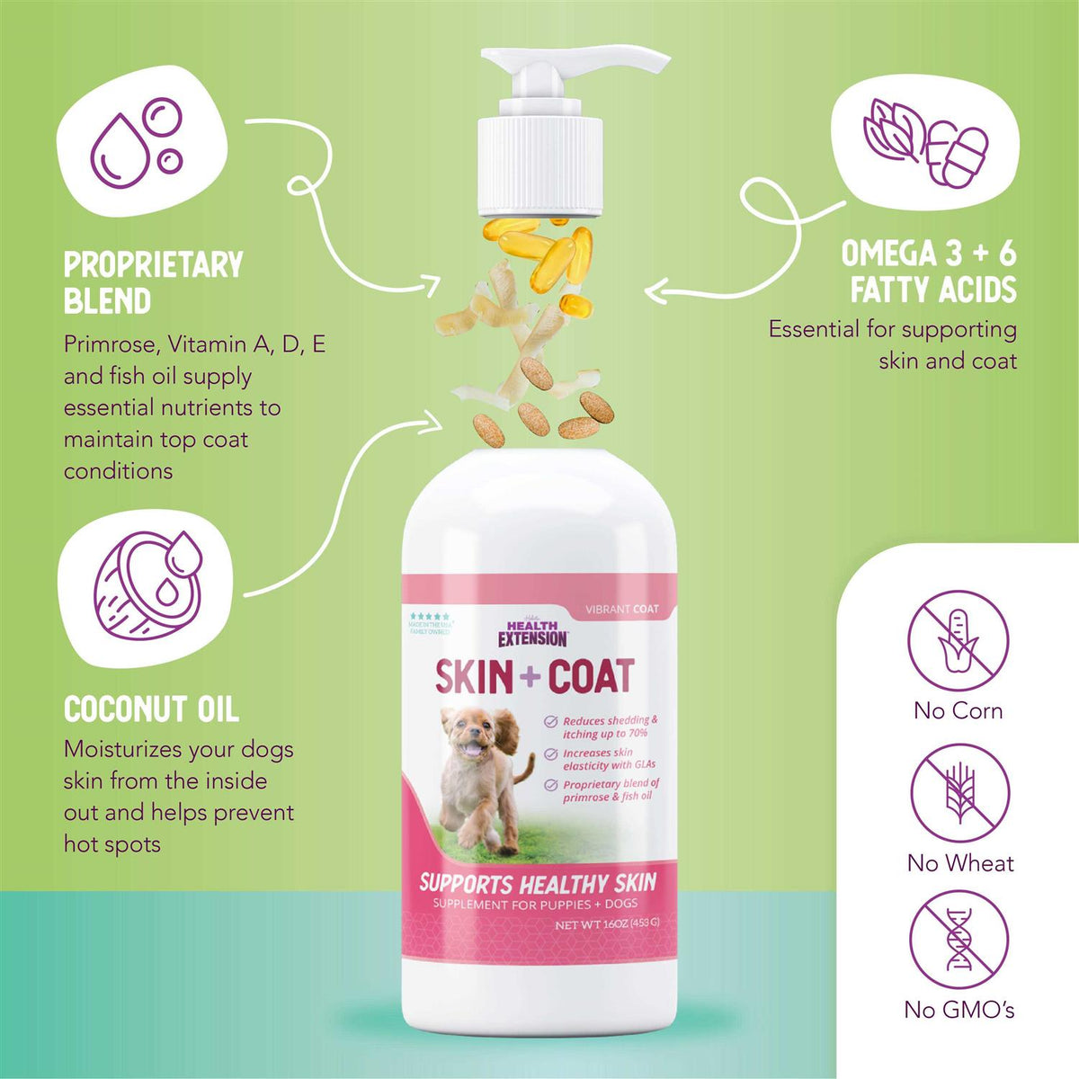 Skin and Coat Oil 16oz O166043