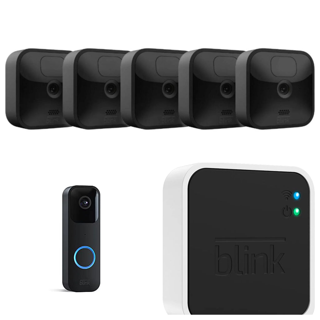5 HD Camera System + Video Doorbell Bundle with Sync Module 2 B3027