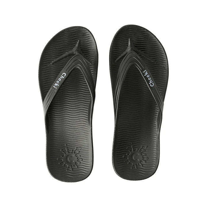 Black Arch Support Thongs Womens Size US9 I198290