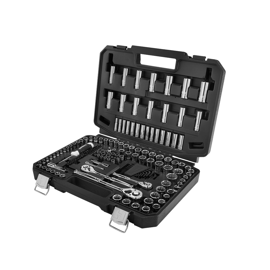 180-Piece Chrome Finish Mechanics Tool Set L52418