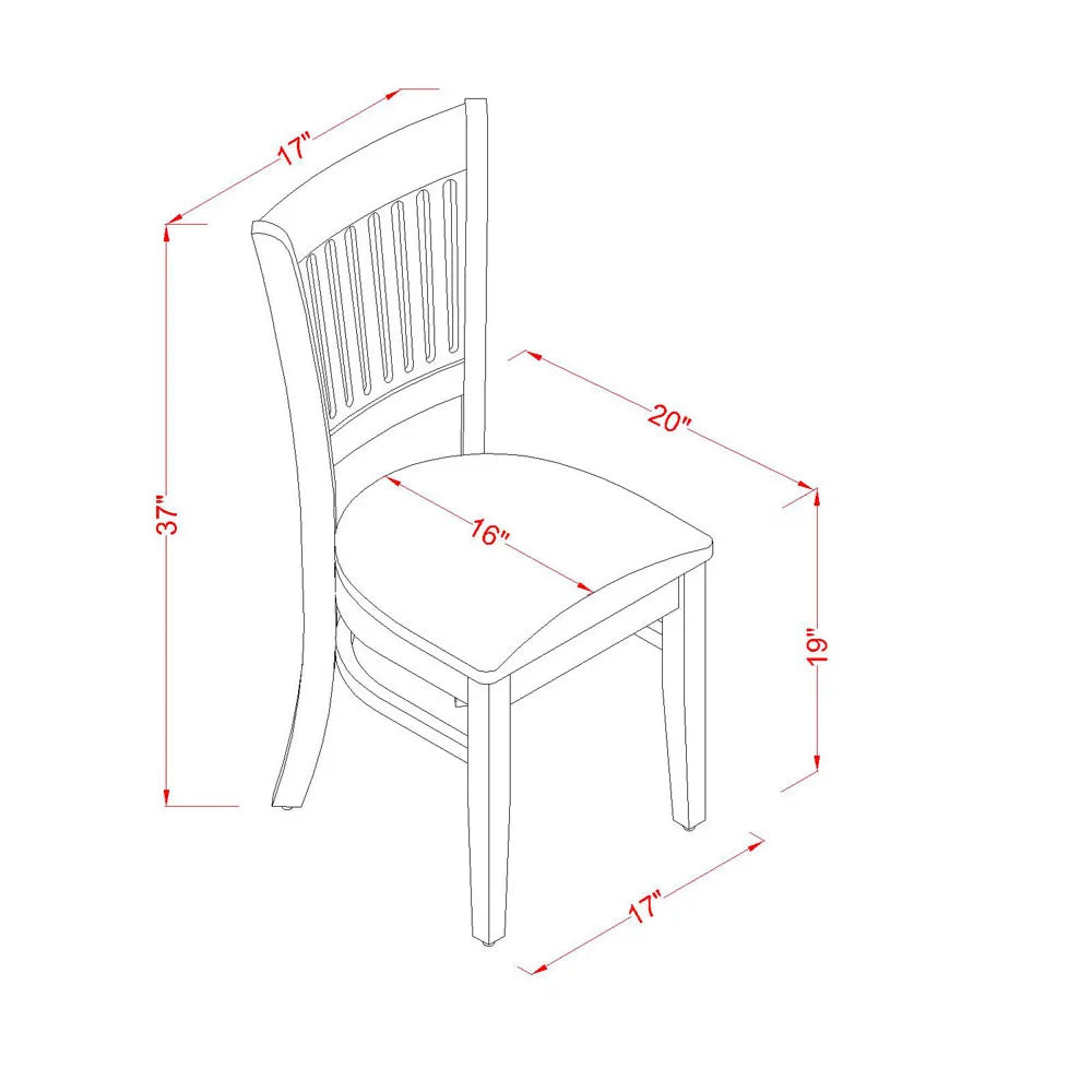 5 Pc Dinette Table with 2 Drop Leaves and 4 Seat Chairs Q164525