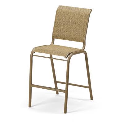 Textured Kona Cobalt Stacking Patio Dining Side Chair G8331