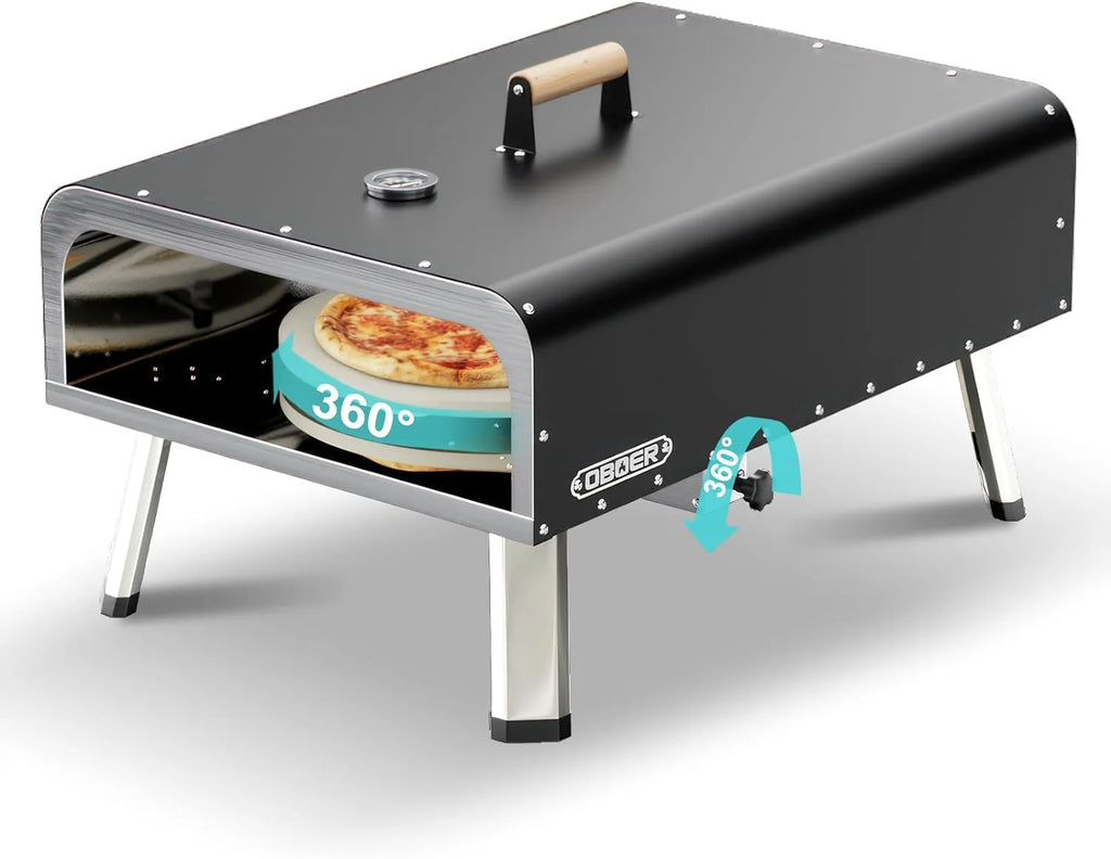 13 Multi-Fuel Rotatable Portable Pizza Oven N21762