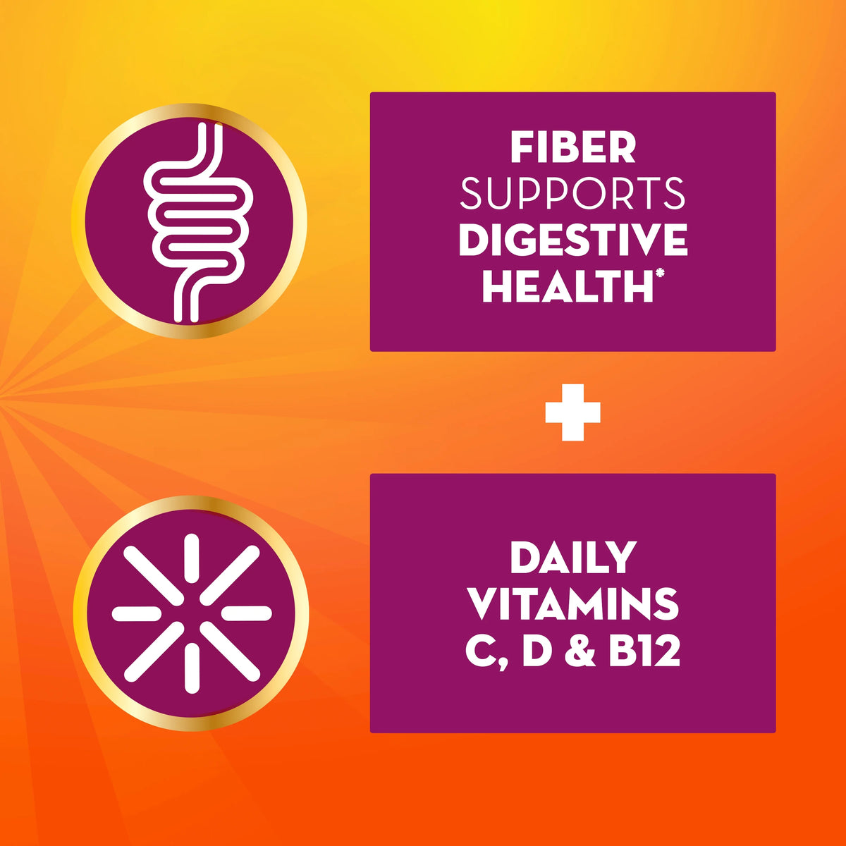 Sparkling Fiber Supplement with Vitamins C, D & B12, Citrus, 50 Servings L201176