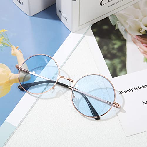 3PCS Hippie Costume Set with Headband Necklace Sunglasses Q192875