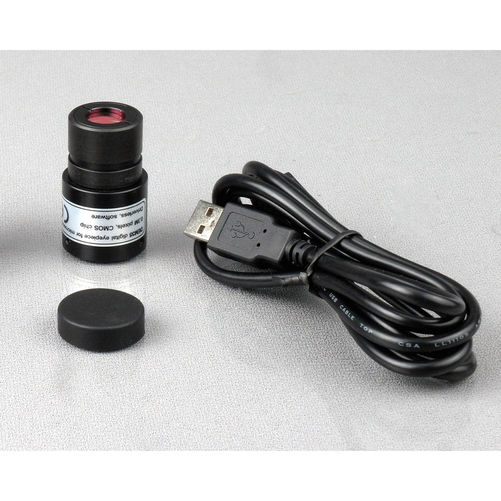 40X-1000X LED Student Microscope with 5MP USB Camera I48033