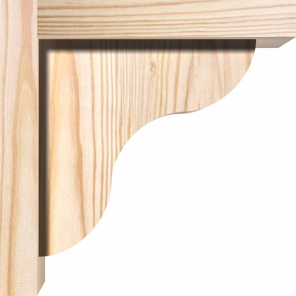 Carmel Smooth Corbel w/Backplate, Douglas Fir S63803