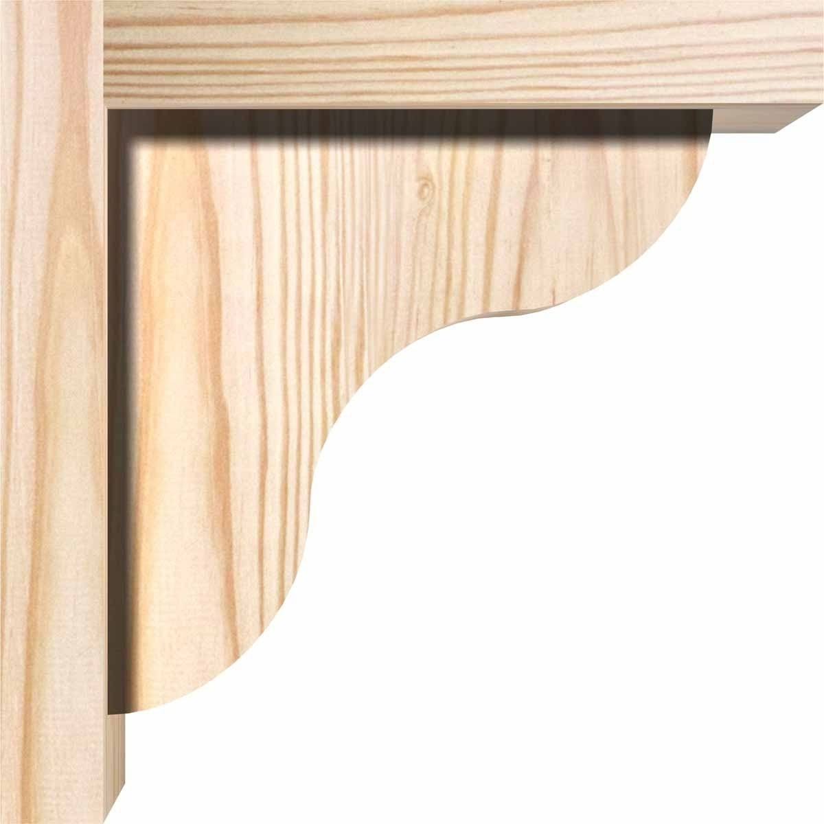 Carmel Smooth Corbel w/Backplate, Douglas Fir S63803