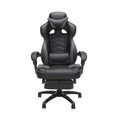Reclining Ergonomic Leather Gaming Chair with Footrest G161183