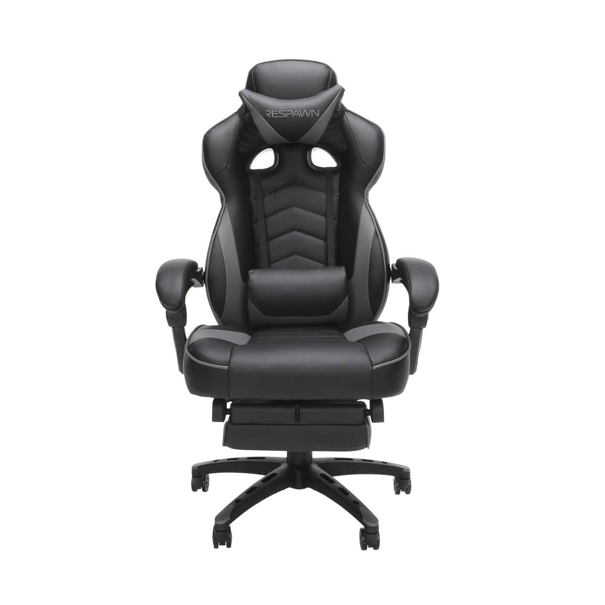 Reclining Ergonomic Leather Gaming Chair with Footrest G161183
