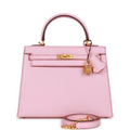 Rose Sakura Chevre 25 Kelly Sellier T145296