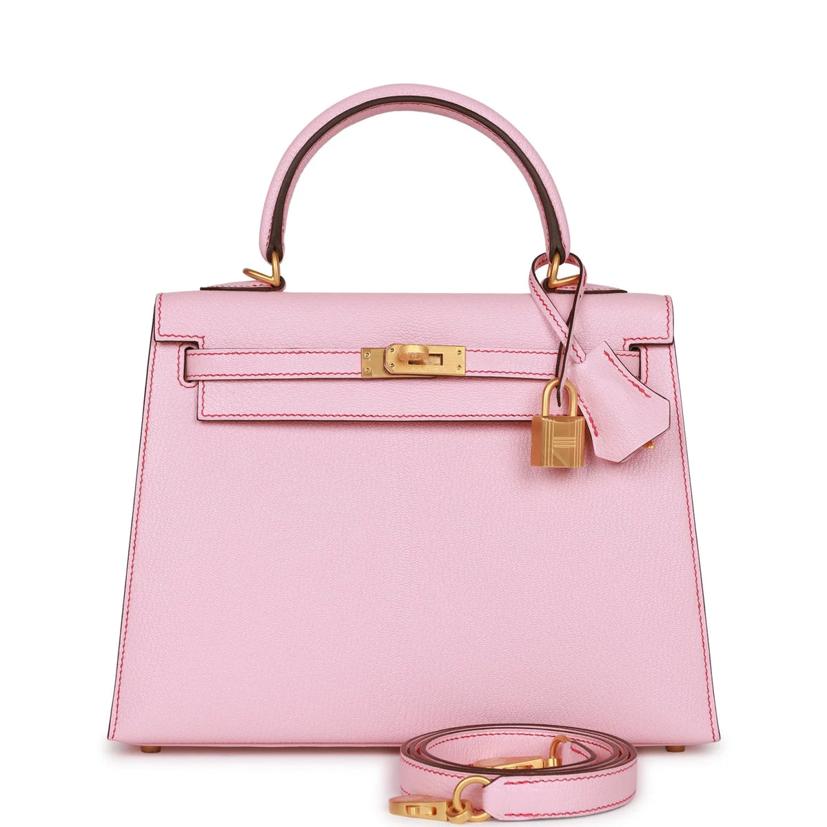 Rose Sakura Chevre 25 Kelly Sellier T145296