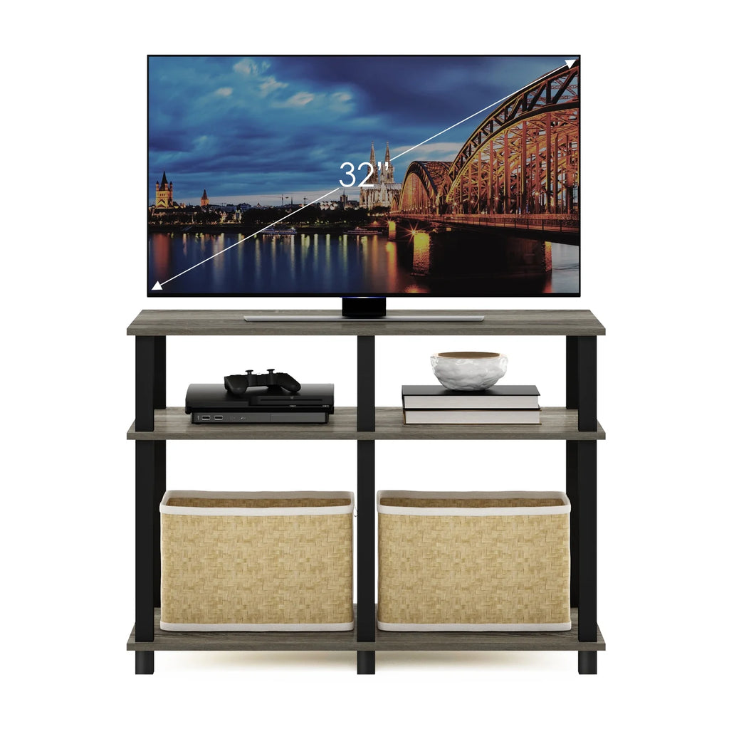 French Oak Black TV Stand up to 40 Inch M364