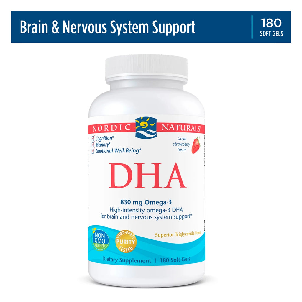DHA Strawberry Fish Oil Softgels 180 Ct D80058