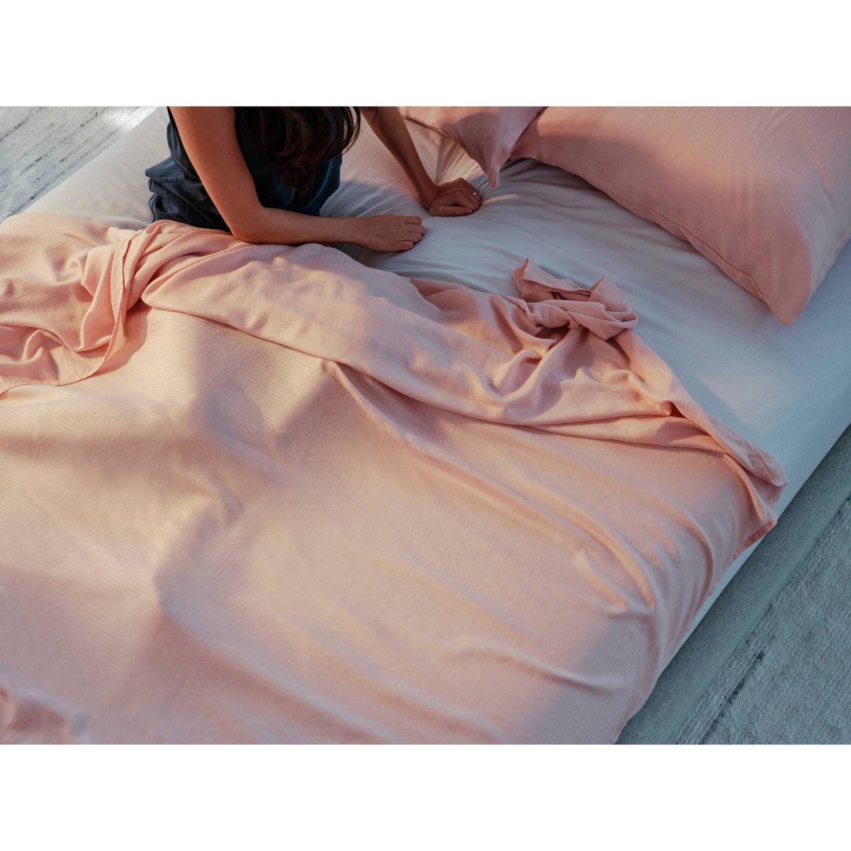 Dusty Rose Twin Hyperlite Sheet Set B488
