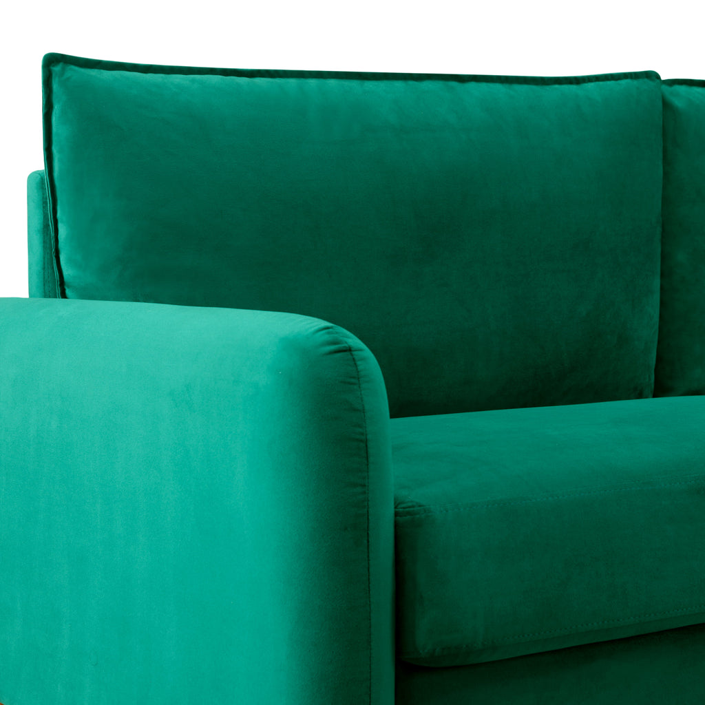 Green Upholstered Loveseat Sofa V326