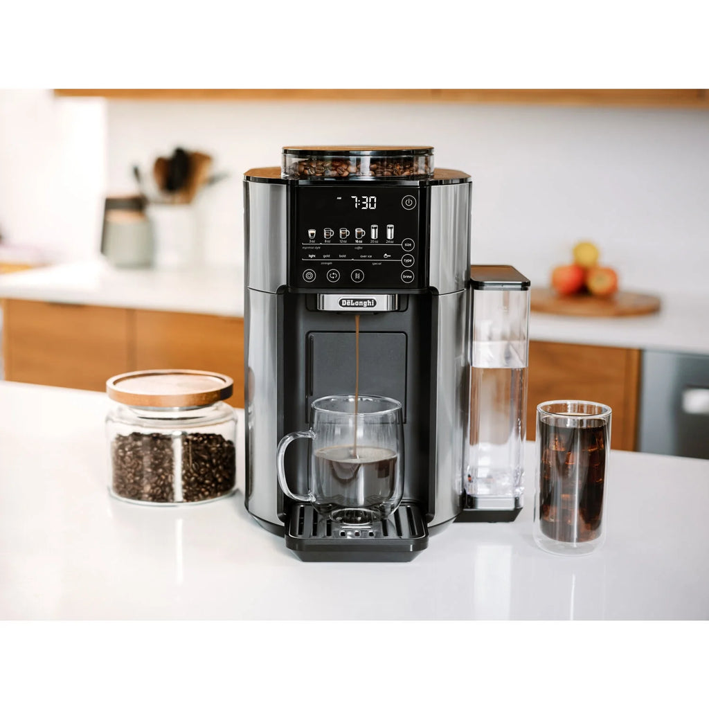 Automatic Single-Serve Drip Coffee Maker with Built-In Grinder, Stainless Steel B4888