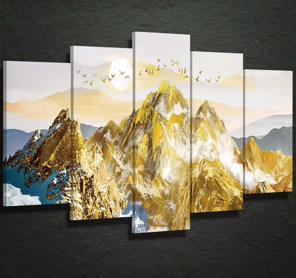 Gold Grey 3 Panel Canvas Wall Art A84086