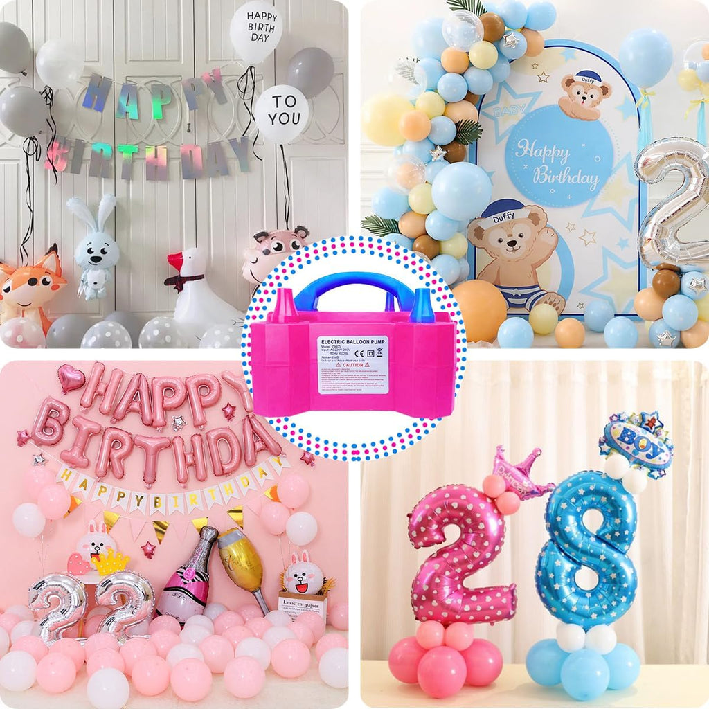 Portable 2 Modes Electric Balloon Pump with 14 Balloon Arch Kits S801535