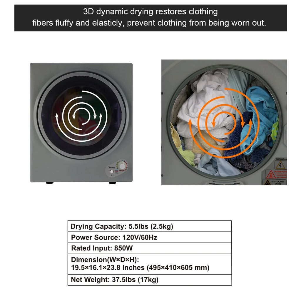 1.6 cu. ft. Compact Electric Dryer O4106