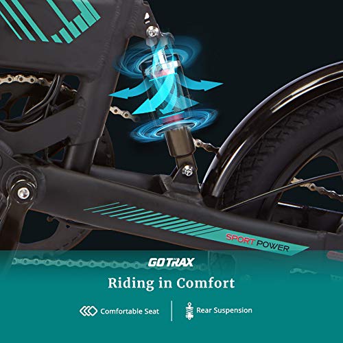 16" Folding Electric Bike with Rear Suspension S2072