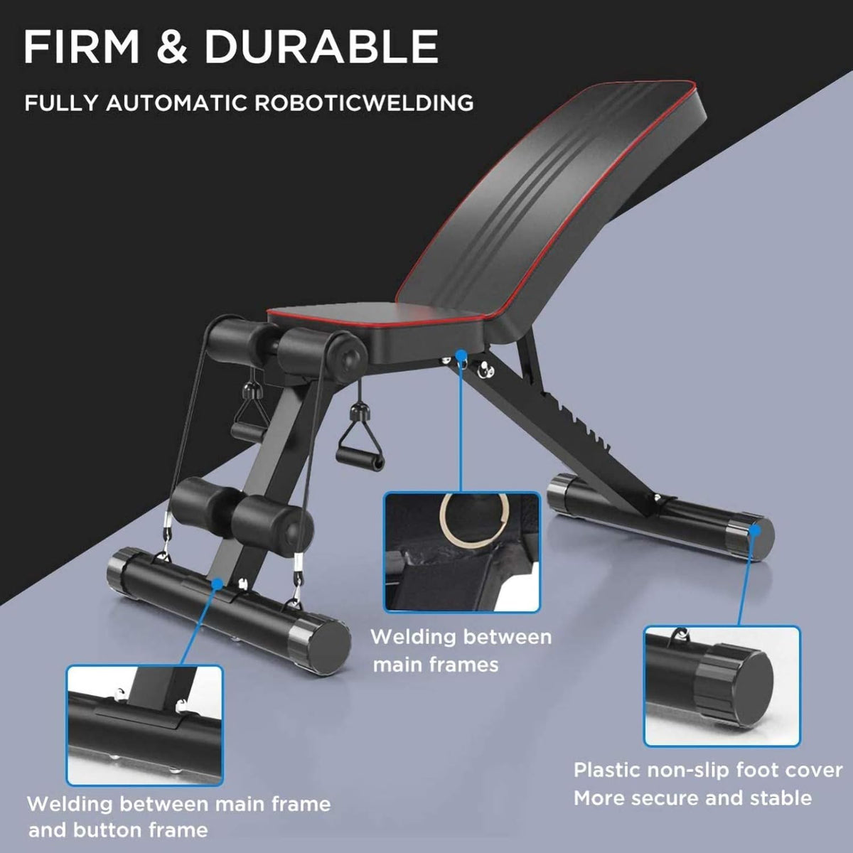 Folding Adjustable Weight Bench I361925