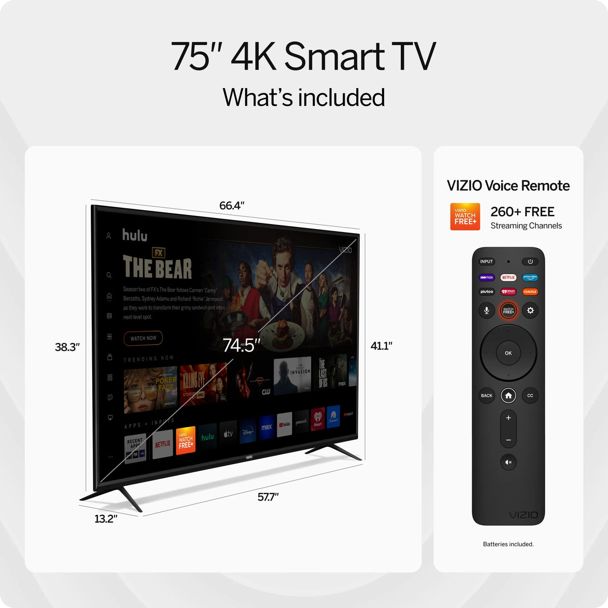 75" 4K UHD LED Smart TV H133