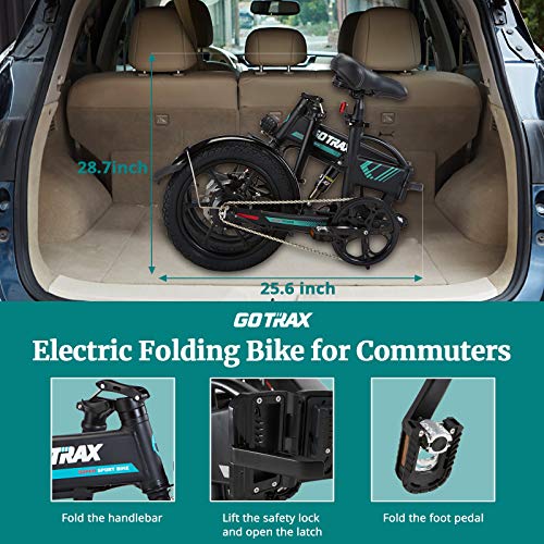 16" Folding Electric Bike with Rear Suspension S2072