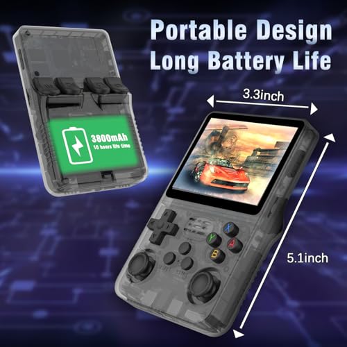 Black 3.5-Inch IPS Screen Handheld Game Console, 3500mAh, 128G N823919