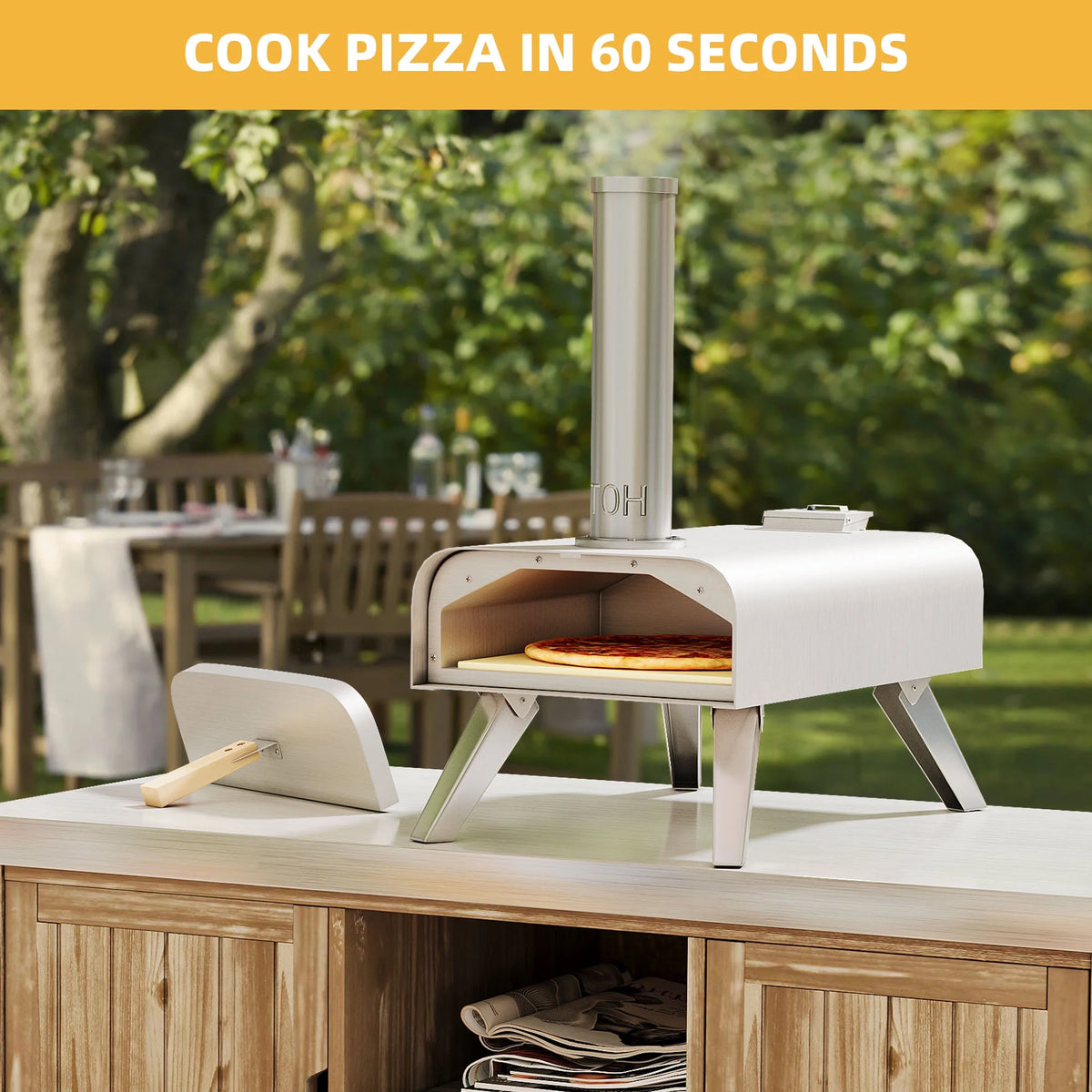 12" Wood Fired Pizza Oven B416673
