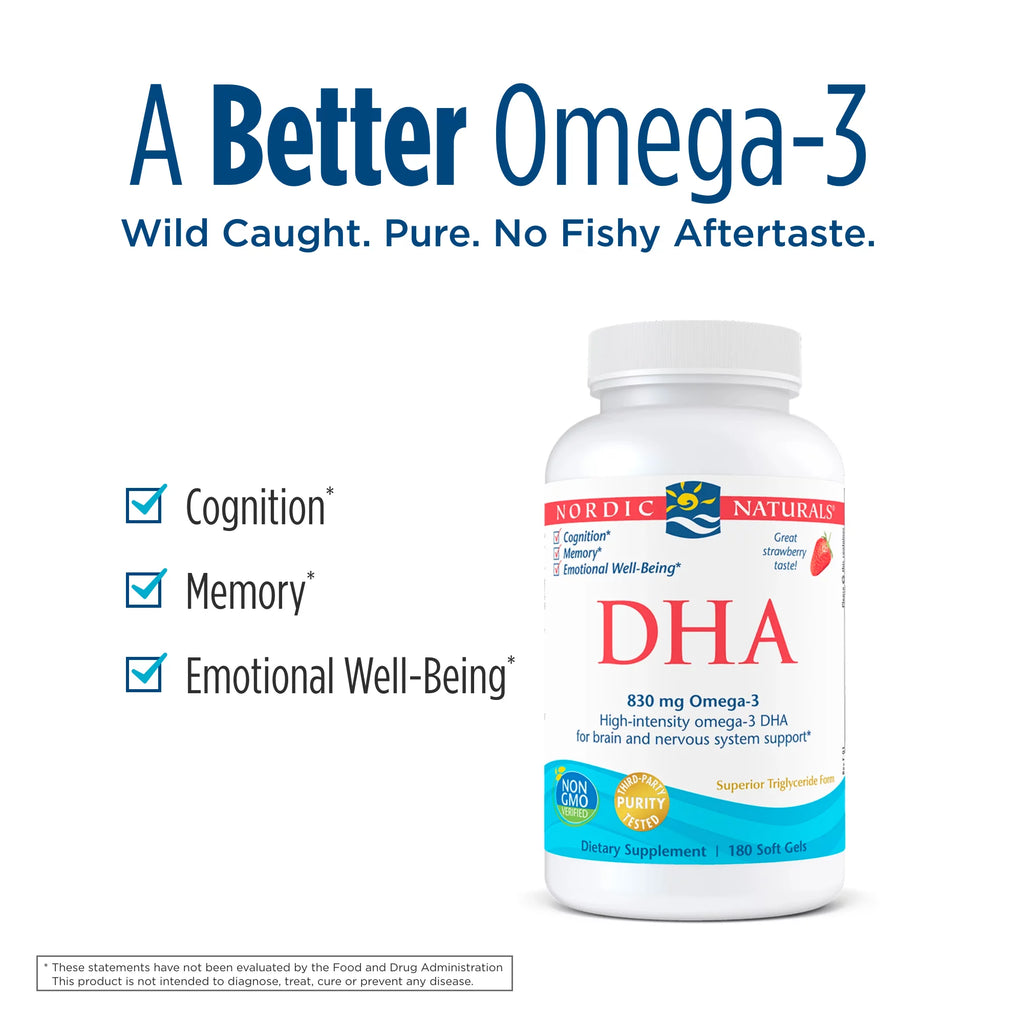 DHA Strawberry Fish Oil Softgels 180 Ct D80058