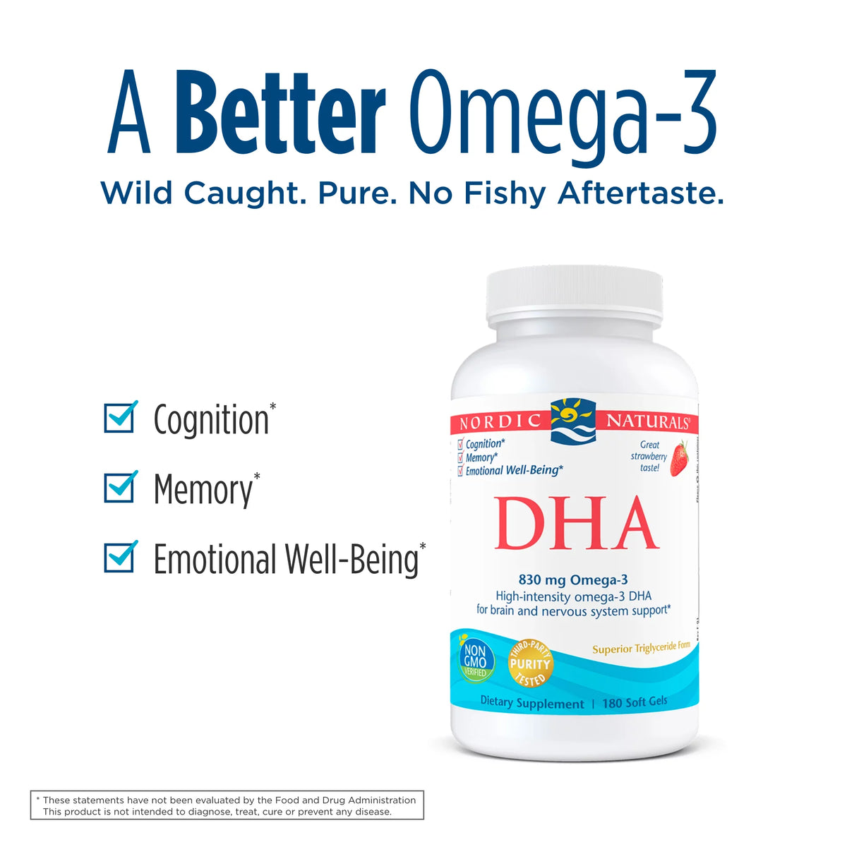 DHA Strawberry Fish Oil Softgels 180 Ct D80058