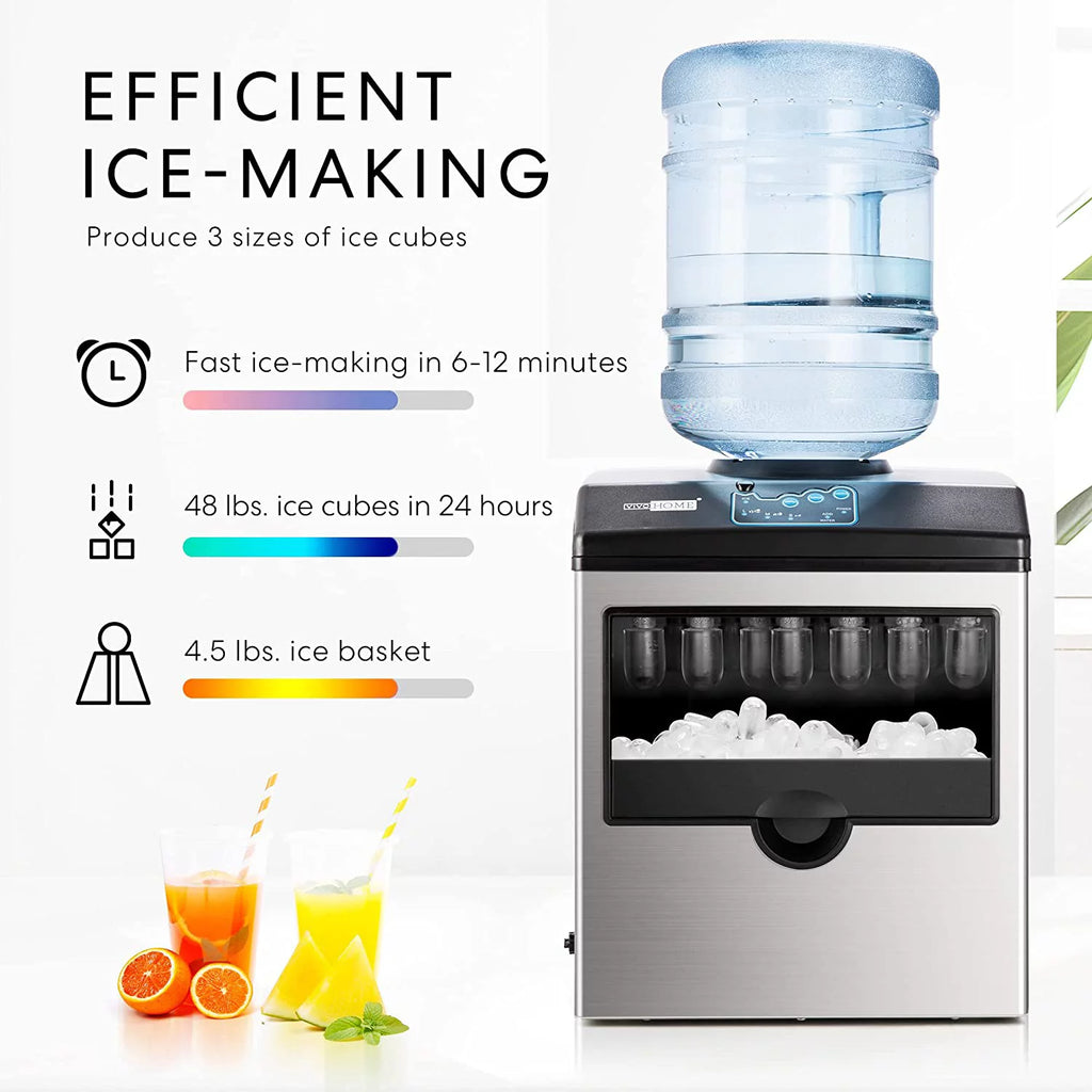 Electric 2 in 1 Countertop Ice Maker with Water Dispenser Y860