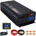 1500 Watt Pure Sine Wave Power Inverter 12V DC to AC 110V 120V with LCD Display Remote Switch H681
