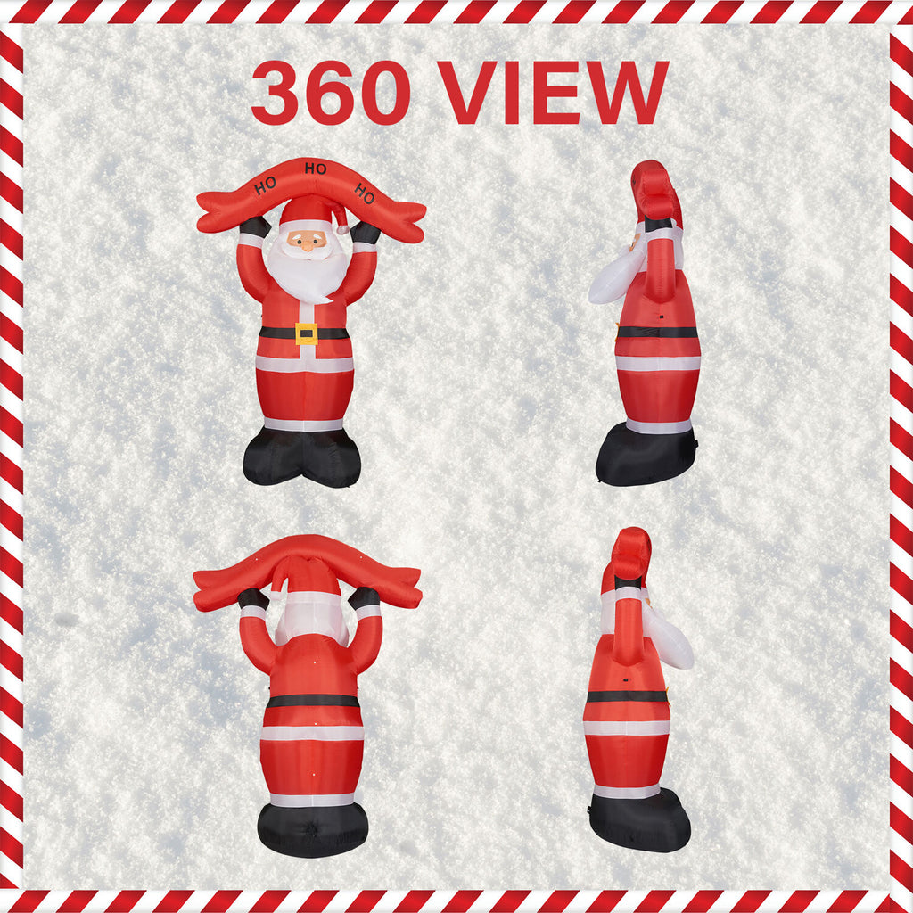 Tall Santa Yard Inflatable with Lights and Storage Bag 120" C4439