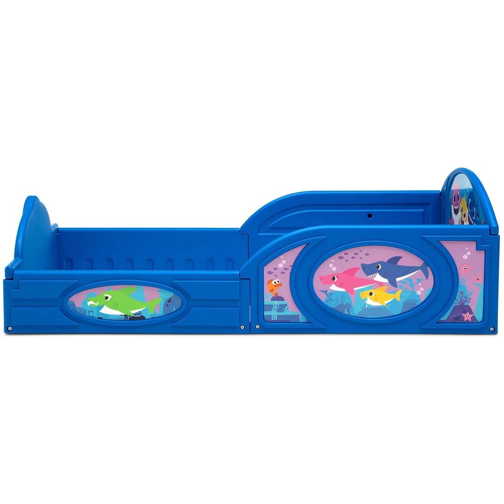 Plastic Toddler Bed with Attached Guardrails S676708