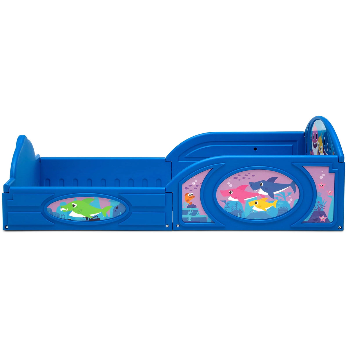 Plastic Toddler Bed with Attached Guardrails S676708