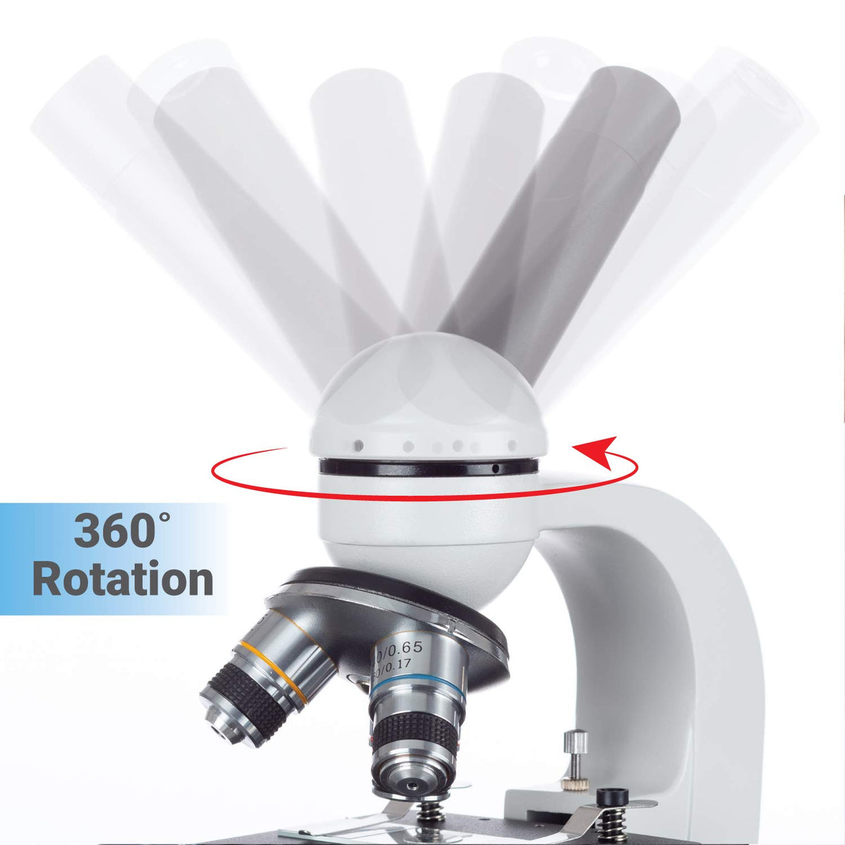 40X-1000X LED Student Microscope with 5MP USB Camera I48033