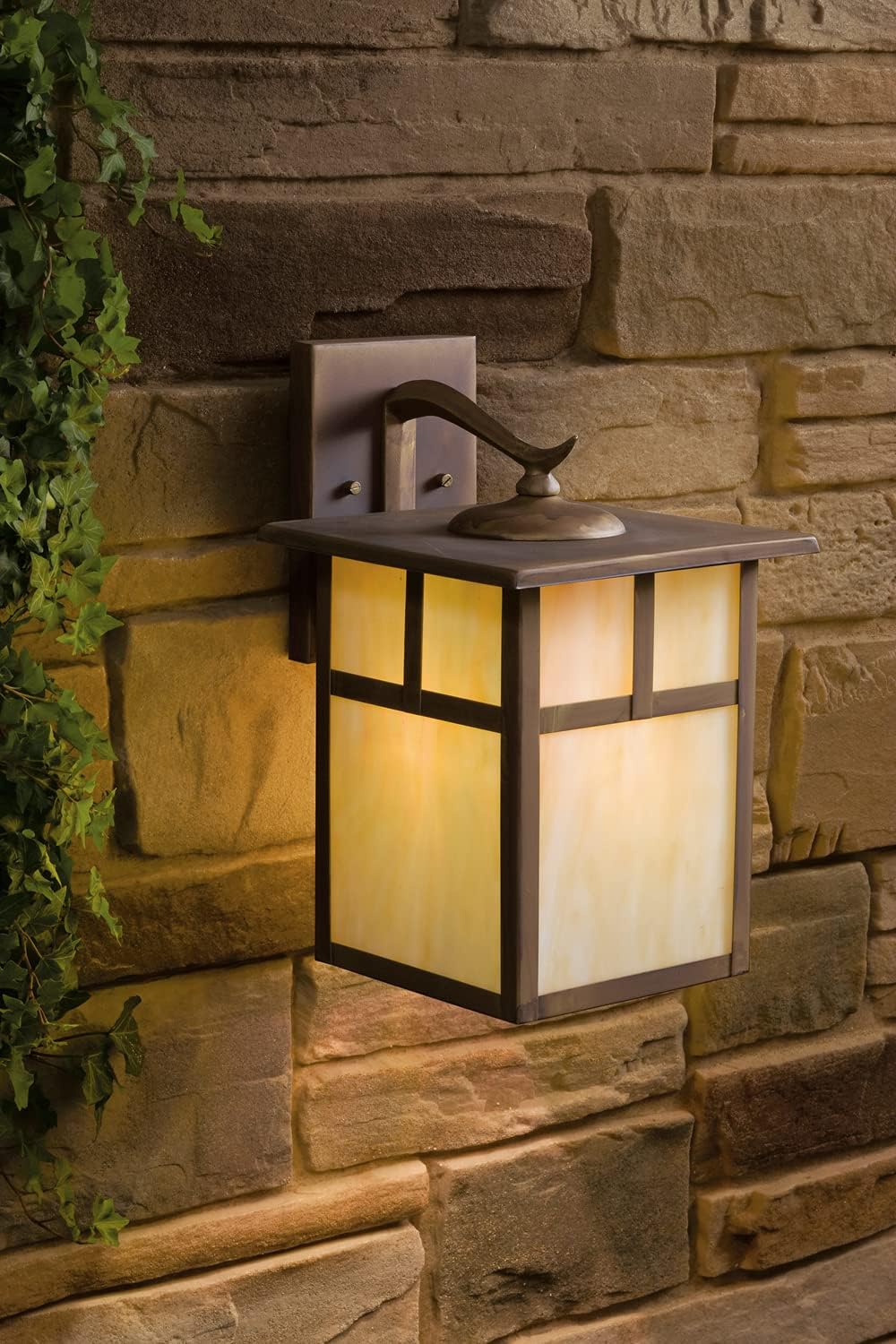 Solid Brass Outdoor Wall Sconce Lighting, 100 Total Watts, 11.5 Height N861773
