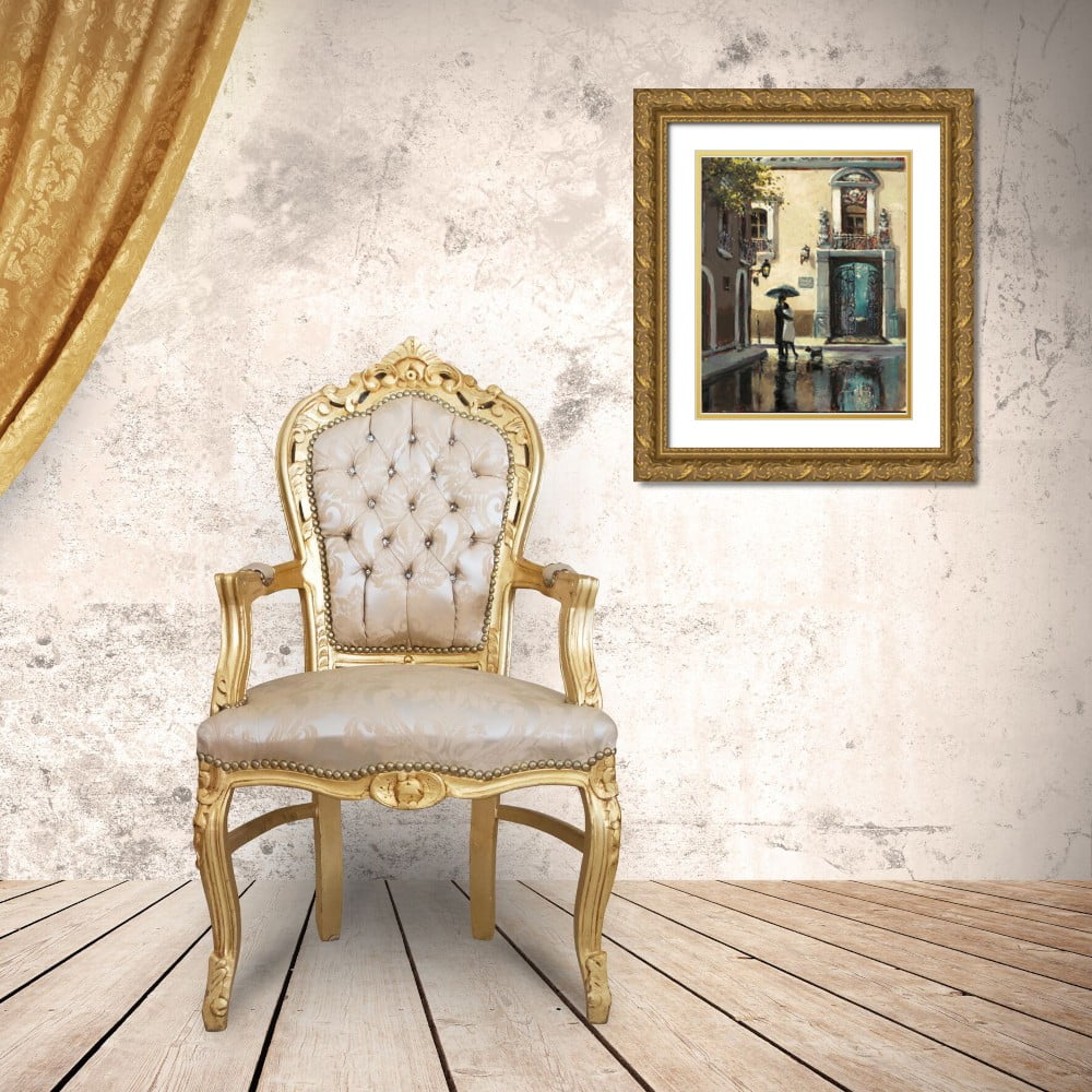 Gold Ornate Wood Framed Art Print E10310