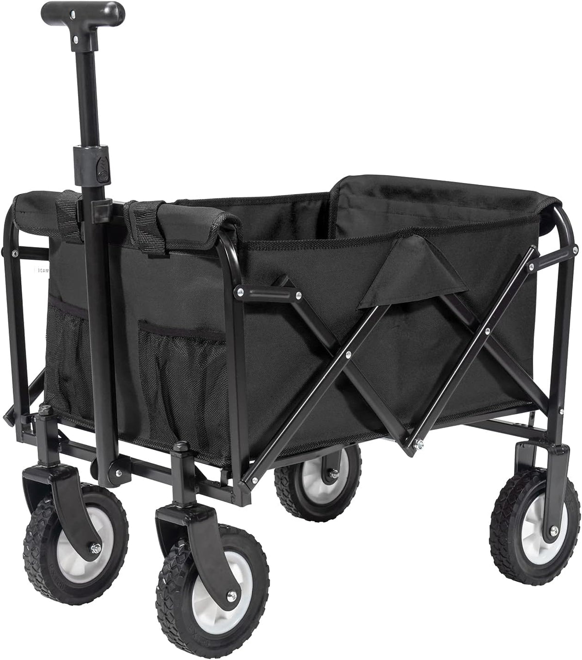Collapsible Folding Wagon Utility Pull Cart Blue E193908